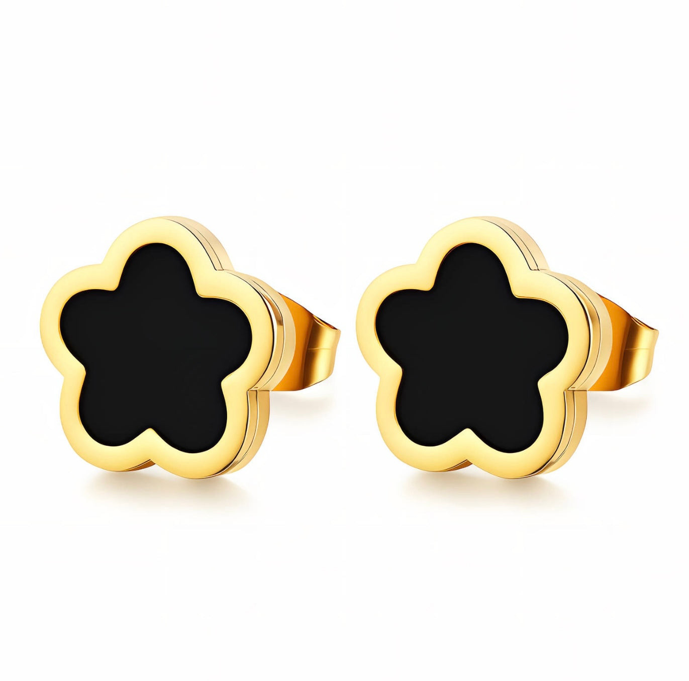 Meadow Bloom Earrings, 18K Gold plated steel