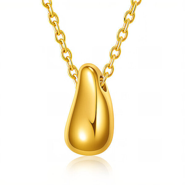 "Aura" Teardrop Necklace — 18K Gold Plated