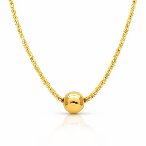 "Atlas" Bold Sphere Necklace — 18K Gold Plated
